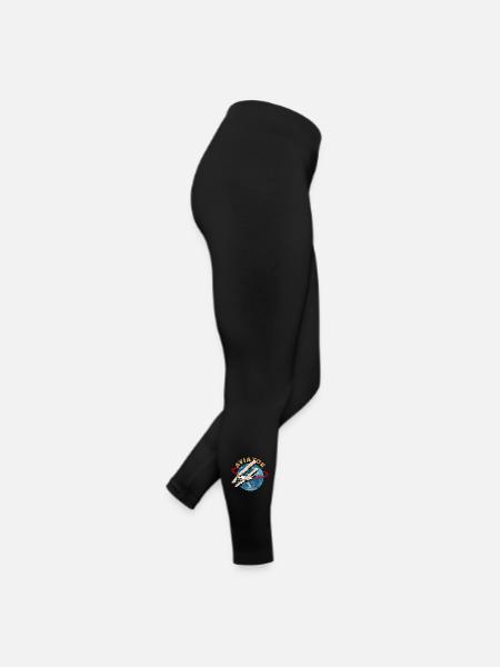 Aircraft Pilot - Aviator - Women’s Jersey Leggings - black - Right