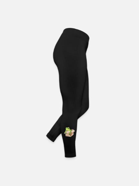 Carton grenouille - Legging en jersey Femme - noir - Droite