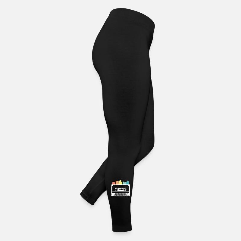 retro cassette music vintage icon logo icon Women’s Jersey Leggings