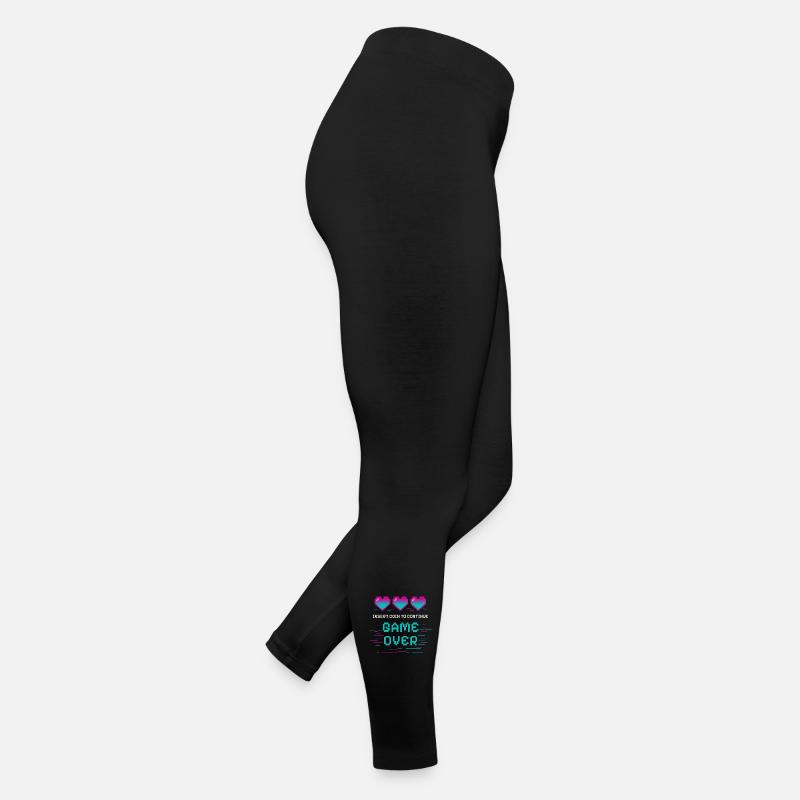 Retro Pixel Heart avec motif gaming Legging en jersey Femme