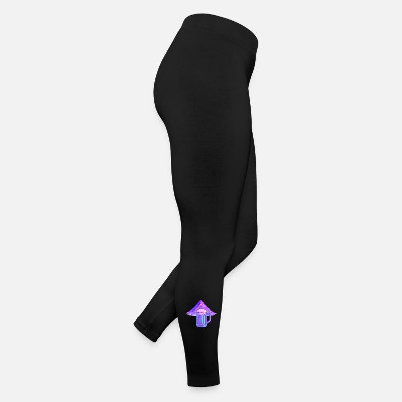 Neon Mountain Beer Mug Women’s Jersey Leggings