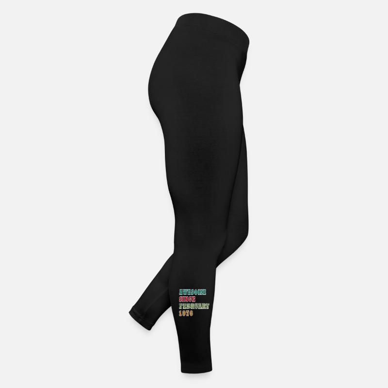 Anniversaire février 1976 Année Édition limitée Legging en jersey Femme