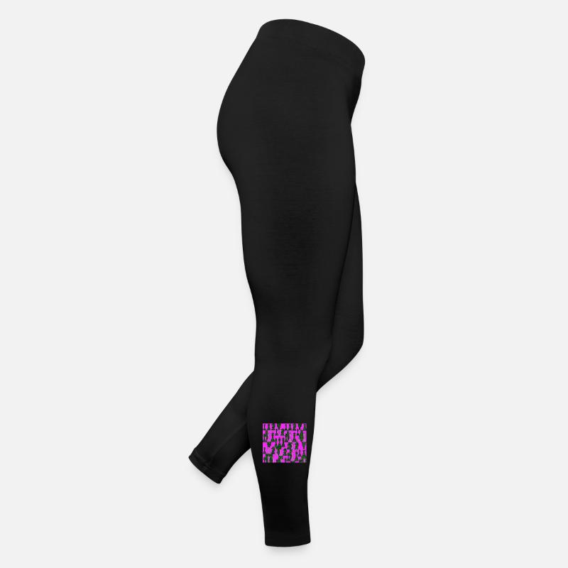 Schachmuster in leuchtenden Farben Frauen Jersey Leggings