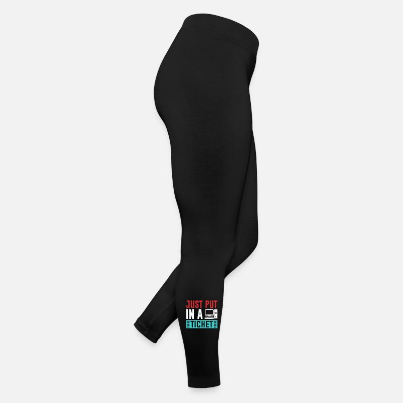 Ajoutez simplement un graphique de ticket Legging en jersey Femme