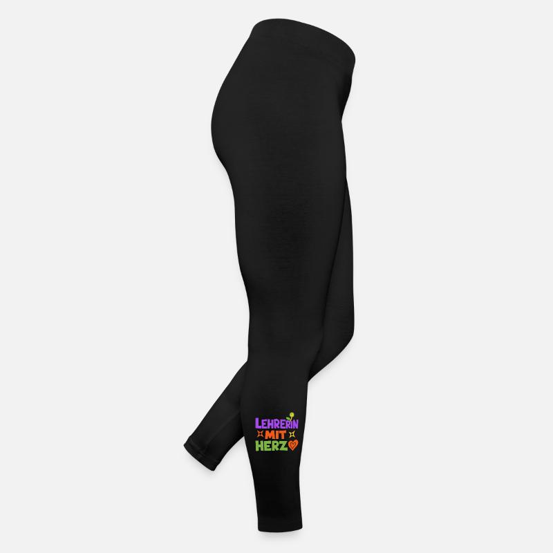 Lehrerin mit Herz!  Frauen Jersey Leggings