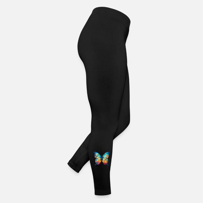 Papillon frangipanier frangipanier Legging en jersey Femme