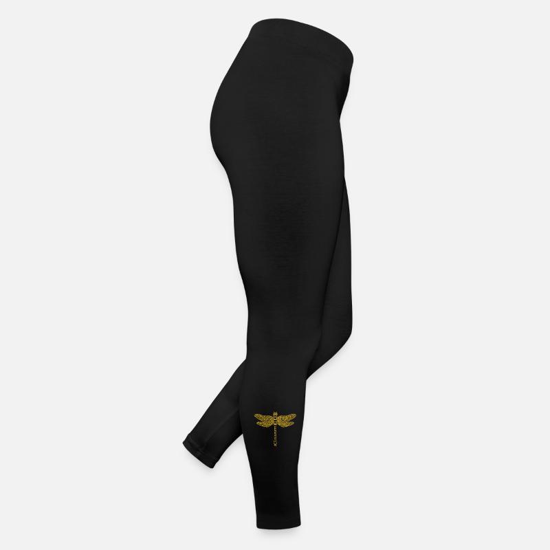 Gold dragonfly Women’s Jersey Leggings