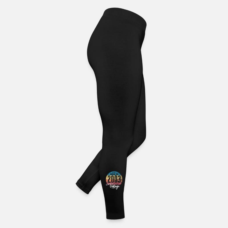 Vintage Fabriqué en 2003 Année de naissance 2003 Anniversaire Legging en jersey Femme