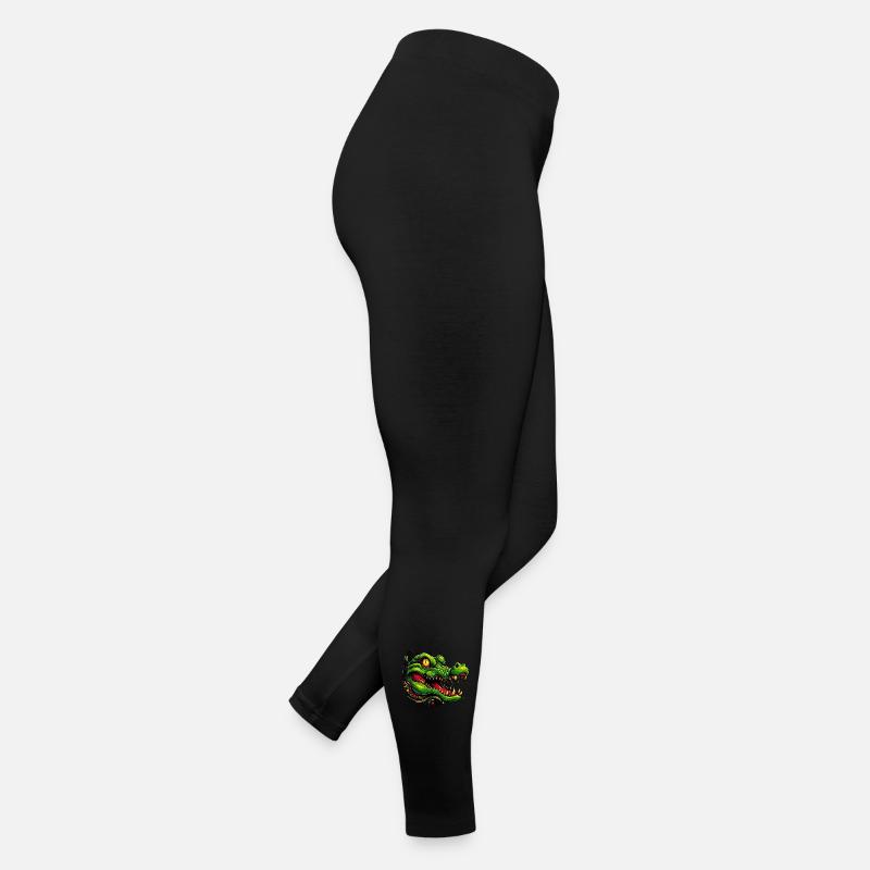 Alligator Crocodile Legging en jersey Femme