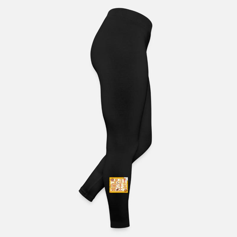 Comic-style sayings for encouragers - Women’s Jersey Leggings - black