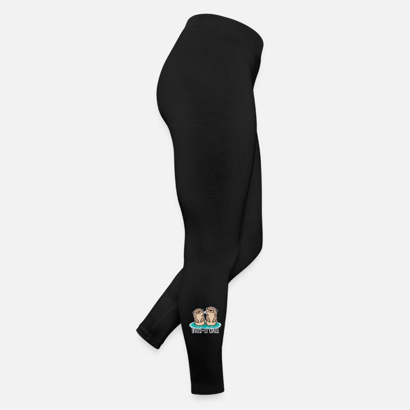 Such cute otters! Otter-ly cute otter friends! Women’s Jersey Leggings