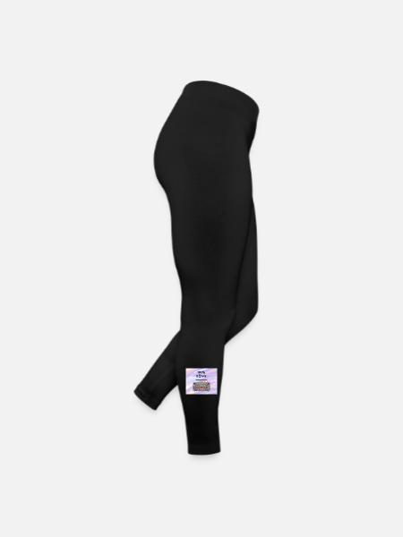 90s Liebe Boombox - Frauen Jersey Leggings - Schwarz - Rechts