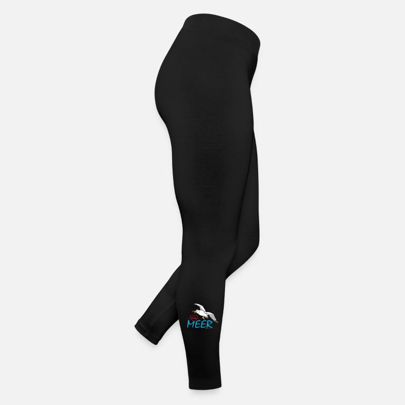Möwe, Ich liebe das Meer Frauen Jersey Leggings