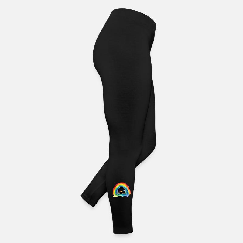 Regenbogen Frauen Jersey Leggings
