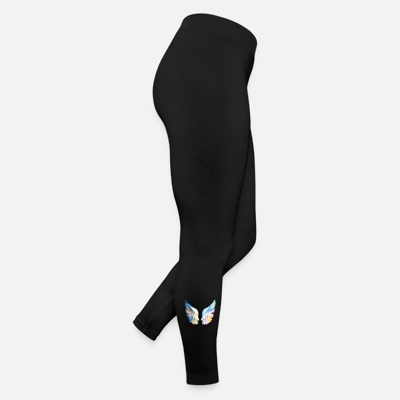 Ailes d'Ange Pastellfarbene Engelsflügel Frauen Jersey Leggings