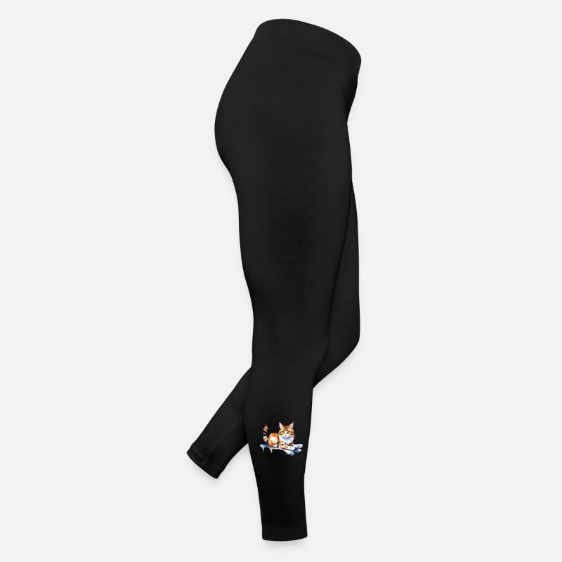 Cat in the snow Women’s Jersey Leggings