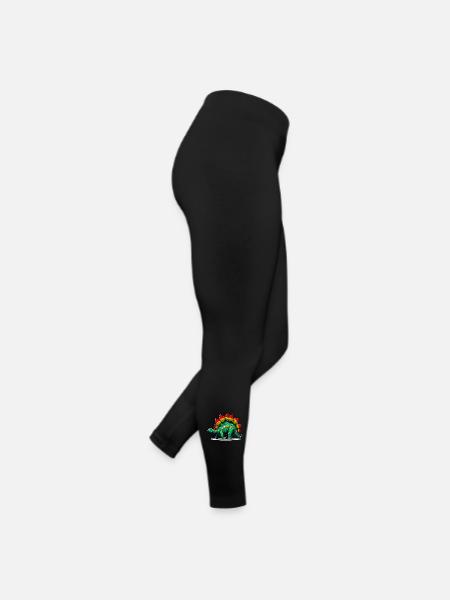Dinosaur - Women’s Jersey Leggings - black - Right