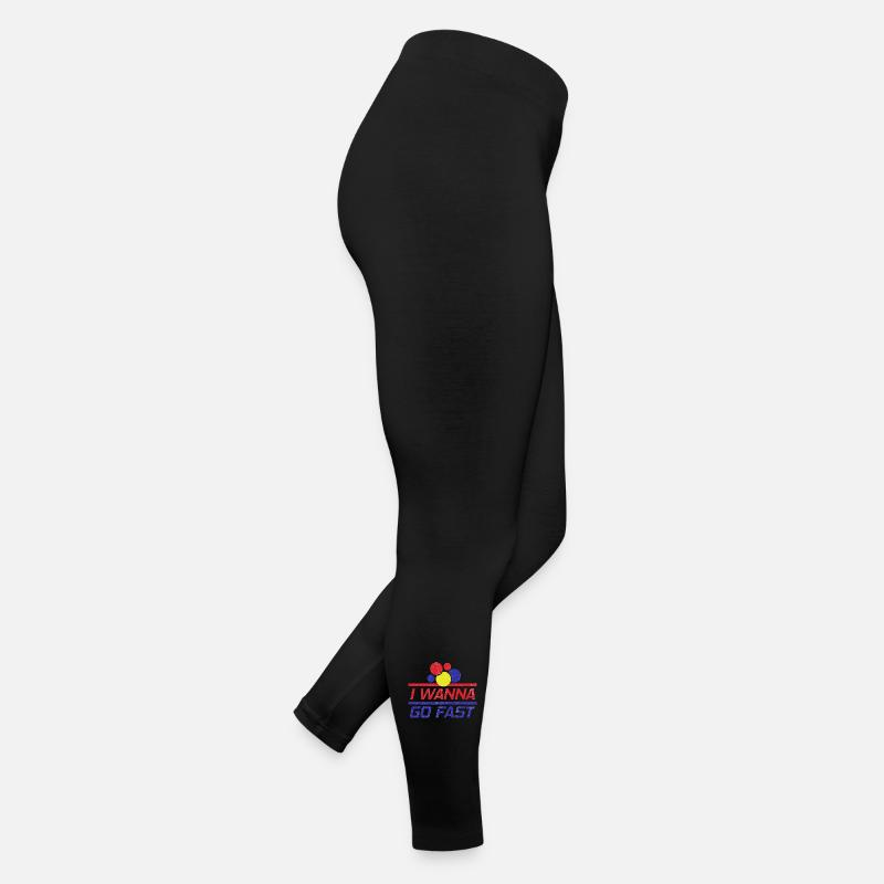 Humour de course de Je veux aller vite Legging en jersey Femme