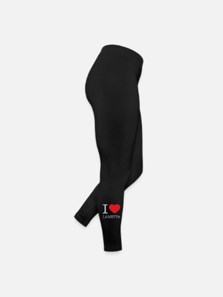 I LOVE LAMETTA - Frauen Jersey Leggings - Schwarz - Rechts