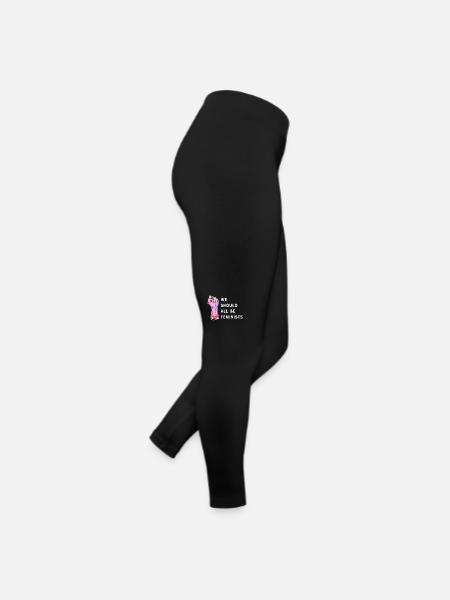Nous devrions toutes être féministes - Legging en jersey Femme - noir - Droite