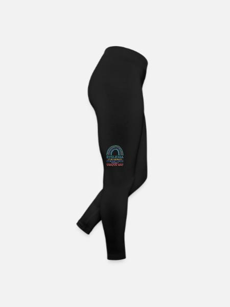 DysleDyslexie Bewusstsein Legastheniker Legastheni - Frauen Jersey Leggings - Schwarz - Rechts