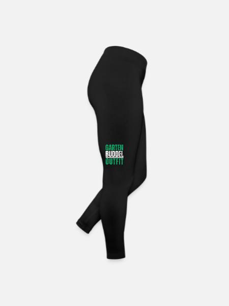 Garten Buddel Outfit Buddeln Garteln Sommer Lustig - Frauen Jersey Leggings - Schwarz - Rechts