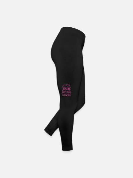Une Super Directrice - Cadeau Directrice - Legging en jersey Femme - noir - Droite