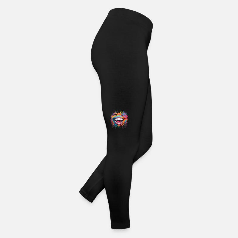 verrücktes Lachen Frauen Jersey Leggings