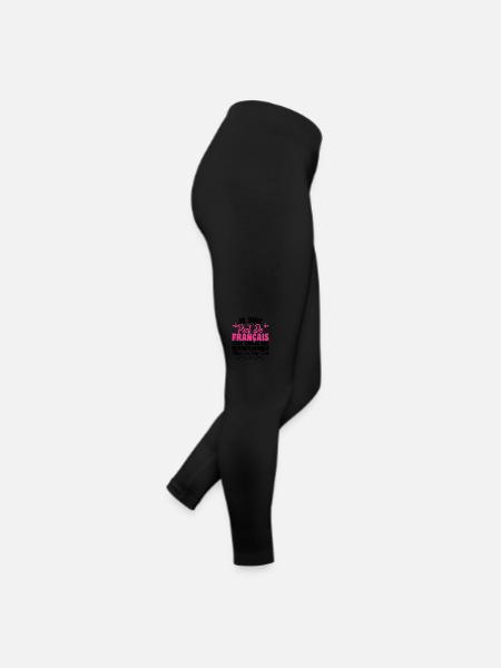 Je Suis Prof De Français Cadeau Prof - Legging en jersey Femme - noir - Droite