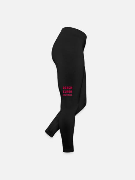 Je Suis Le Coach D'une Super Équipe De Handball - Legging en jersey Femme - noir - Droite