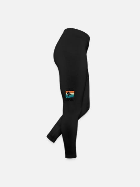 Humorous Mountain Bike Humor Mountain Bike - Women’s Jersey Leggings - black - Right