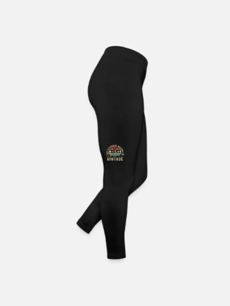 Legenden werden geboren 1941 Geburtstagsgeschenk 1941 - Frauen Jersey Leggings - Schwarz - Rechts