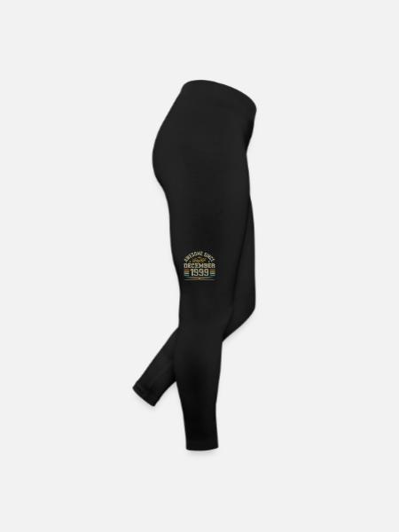 Décembre 1999 - Cadeau Anniversaire December 1999 - Legging en jersey Femme - noir - Droite