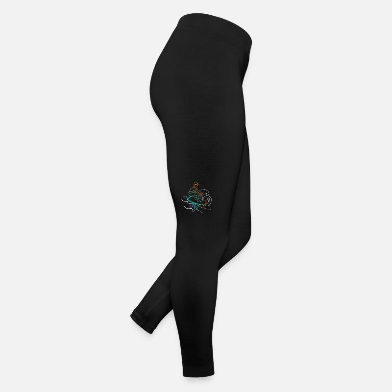 Foil Foiling Wing Sling Surf - Women’s Jersey Leggings - black