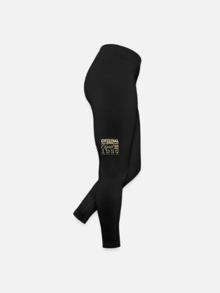 April 1959 Geburtstag April 1959 April 1959 - Frauen Jersey Leggings - Schwarz - Rechts
