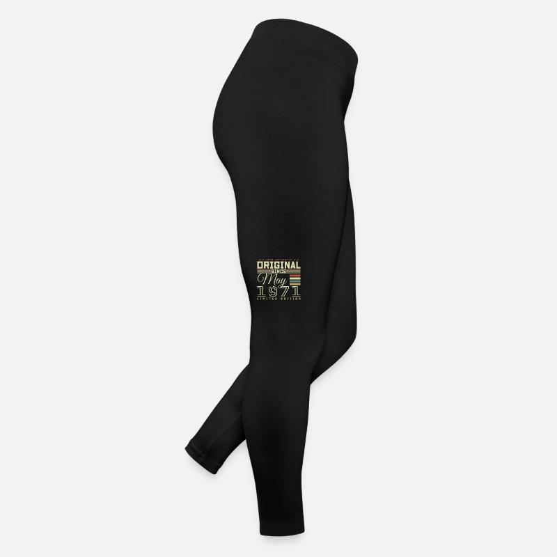 Cadeau Anniversaire Mai 1971, Gift May 1971 Legging en jersey Femme