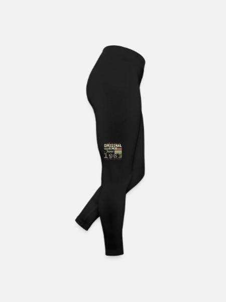 Birthday Gift June 1963, Gift June 1963 - Women’s Jersey Leggings - black - Right