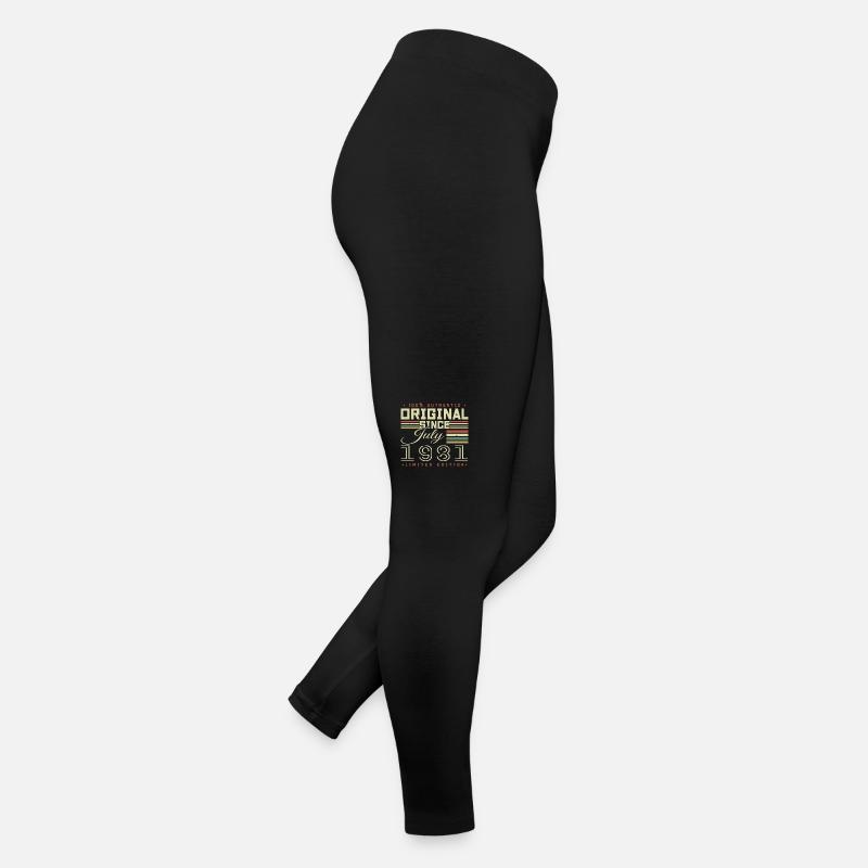 Juillet 1981 Anniversaire Juillet 1981 July 1981 Legging en jersey Femme