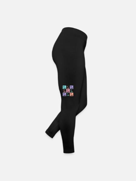 Cherries Colorful Summer - Women’s Jersey Leggings - black - Right