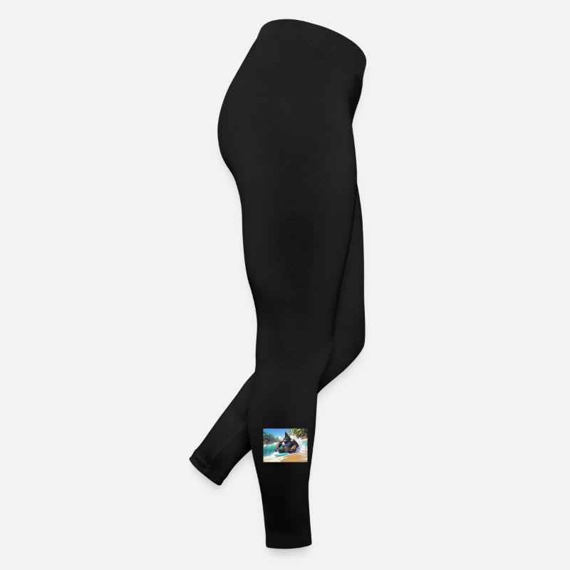 Gorilla surfur tropisch Frauen Jersey Leggings