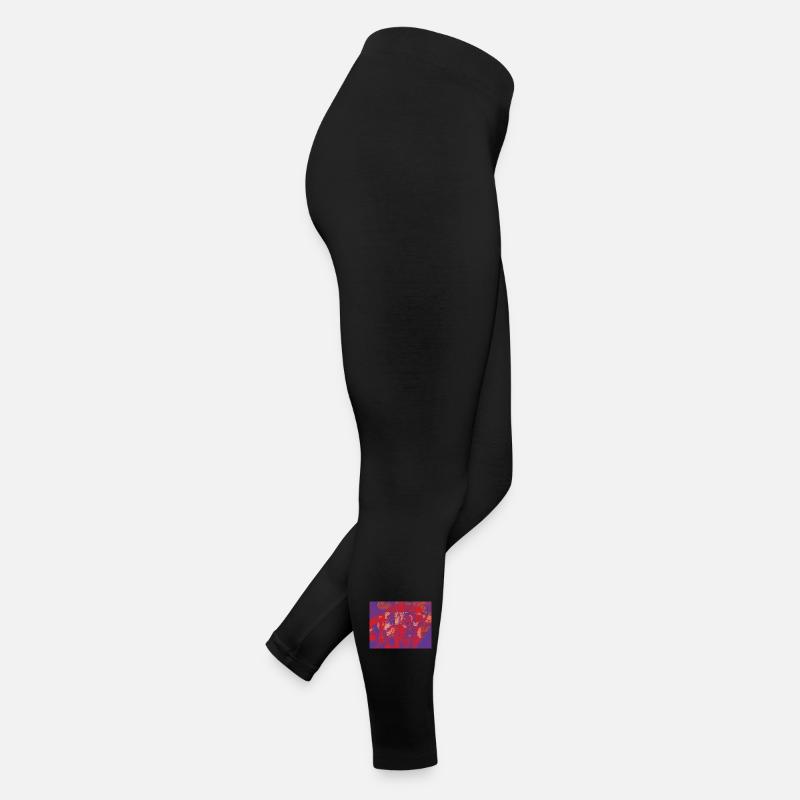 Flux de feu tourbillonnant de couleur Legging en jersey Femme