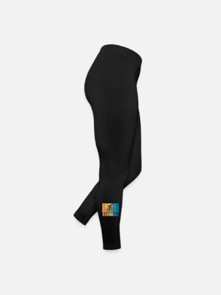 Rennrad Vintage Retro Radsport Fahrrad Geschenk - Frauen Jersey Leggings - Schwarz - Rechts