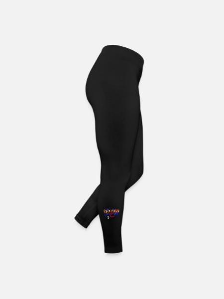 Venezuela Graffiti Flaggen Design - Frauen Jersey Leggings - Schwarz - Rechts