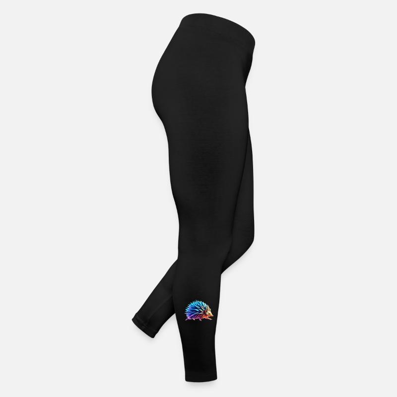 Hedgehog Origami Geometric 3D Neon Women’s Jersey Leggings