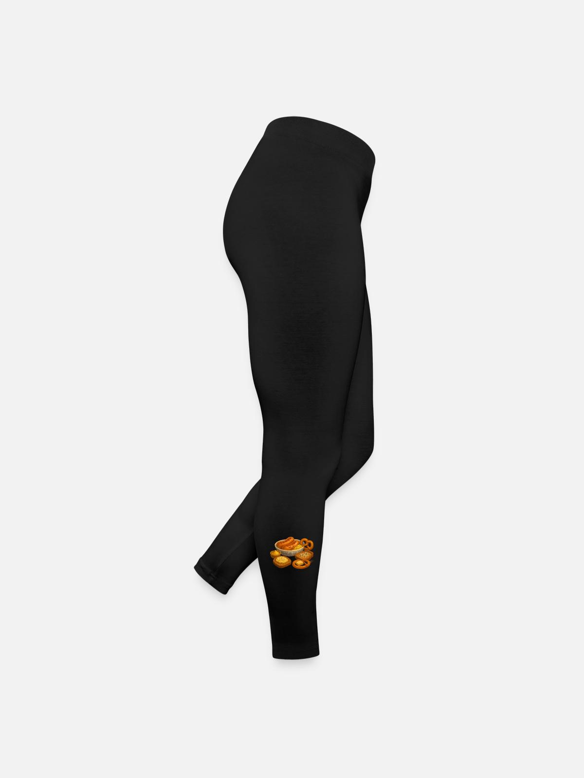 Sausage plate - Women’s Jersey Leggings - black - Right