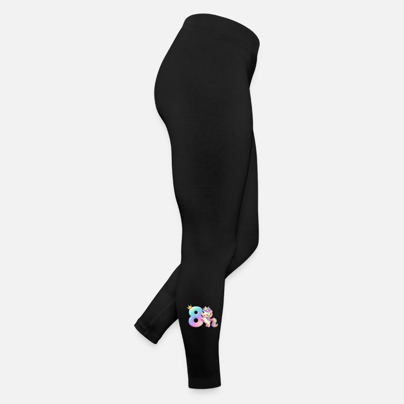 Ich bin 8 Kawaii Einhorn Mädchen Geburtstag Frauen Jersey Leggings