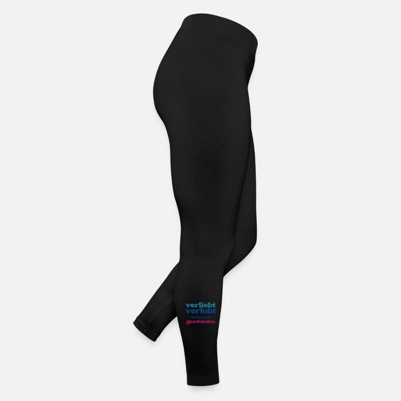 Beziehungsphasen Typo Druck Frauen Jersey Leggings