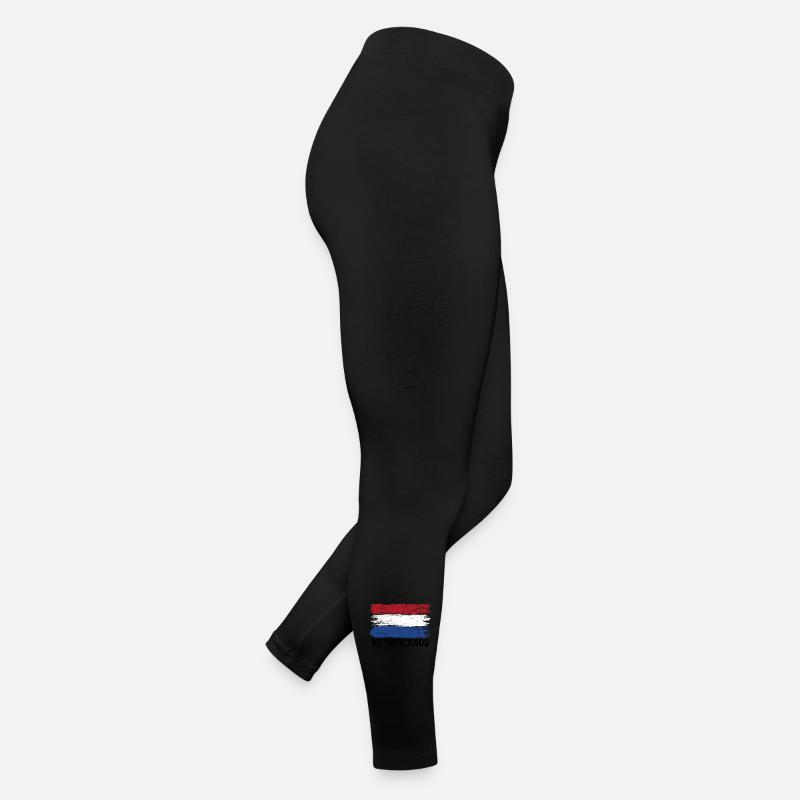Drapeau tricolore à coups de pinceau Legging en jersey Femme