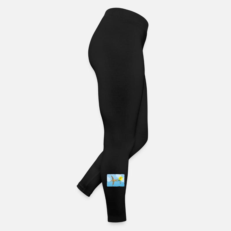 The hummingbird - Women’s Jersey Leggings - black