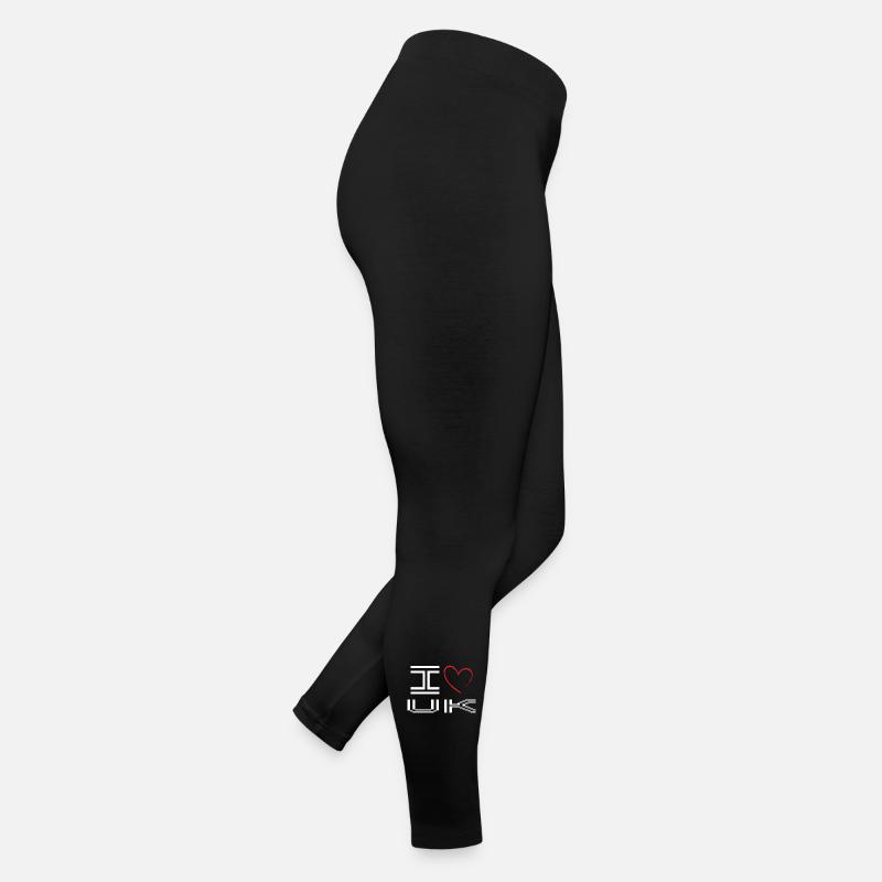 Conception d’amour de cœur pixélisé Legging en jersey Femme